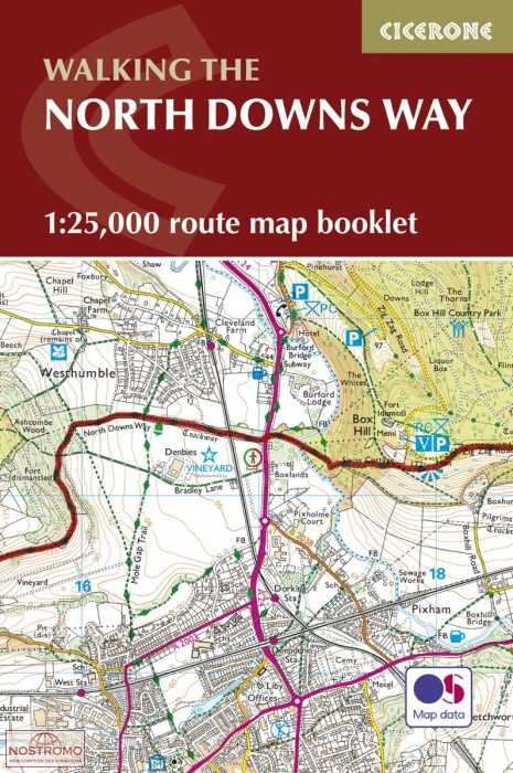 NORTH DOWNS WAY | Cicerone hiking maps