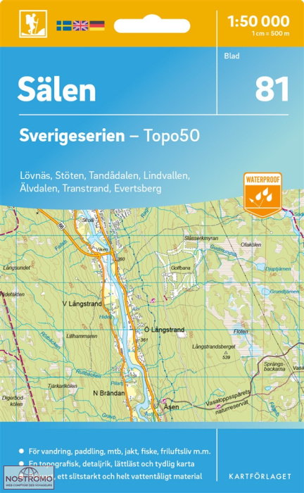 081 SÄLEN | carte topographique Kartförlaget