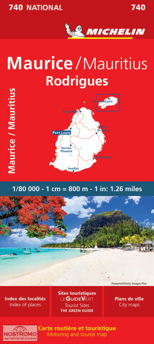 MAURITIUS - RODRIGUES 740 | Michelin road map