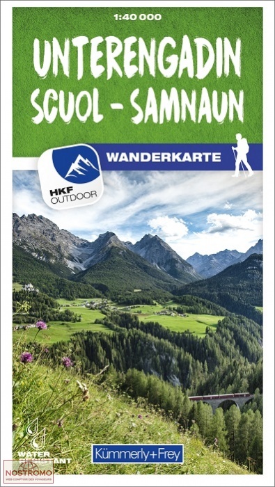 UNTERENGADIN - SCUOL - SAMNAUN - 24 | Kummerly+Frey hiking map