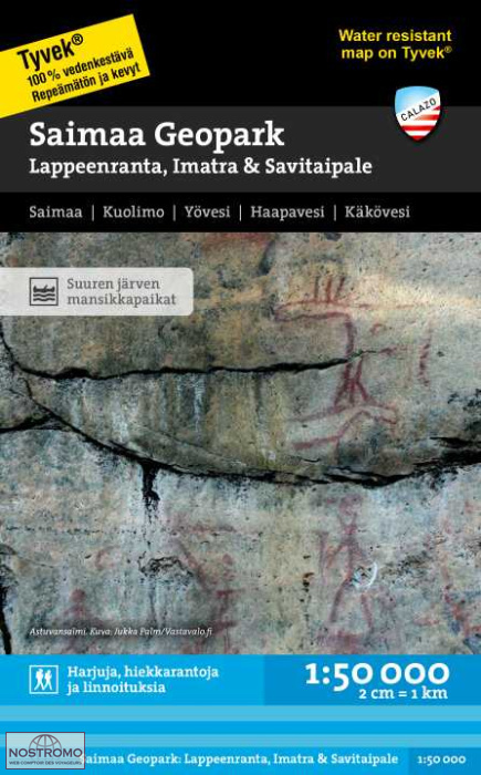 SAIMAA GEOPARK - LAPPEENRANTA, IMATRA & SAVITAIPALE | Calazo hiking map
