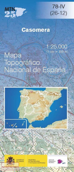 078-4 CASOMERA | CNIG topographical map
