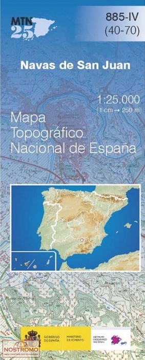 0885-4 NAVAS DE SAN JUAN | carte topographique CNIG
