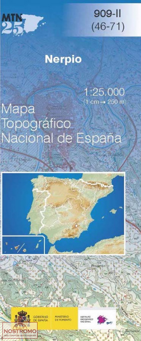 909-2 NERPIO | carte topographique CNIG