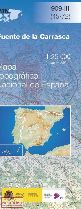 909-3 FUENTE DE LA CARRASCA | carte topographique CNIG
