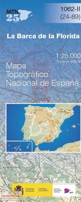 1062-2 LA BARCA DE LA FLORIDA | carte topographique CNIG