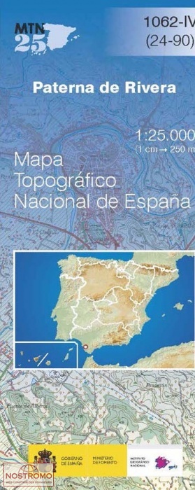1062-4 PATERNA DE LA RIVERA | carte topographique CNIG