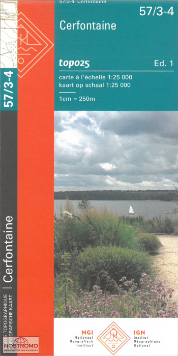 57/3-4 CERFONTAINE | carte topographique NGI/IGN