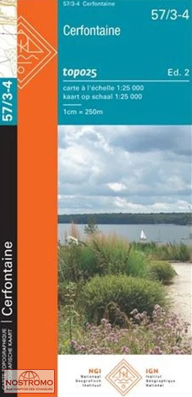 57/3-4 CERFONTAINE | carte topographique NGI/IGN