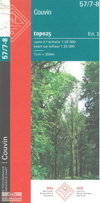 57/7-8 COUVIN | NGI/IGN topographical map