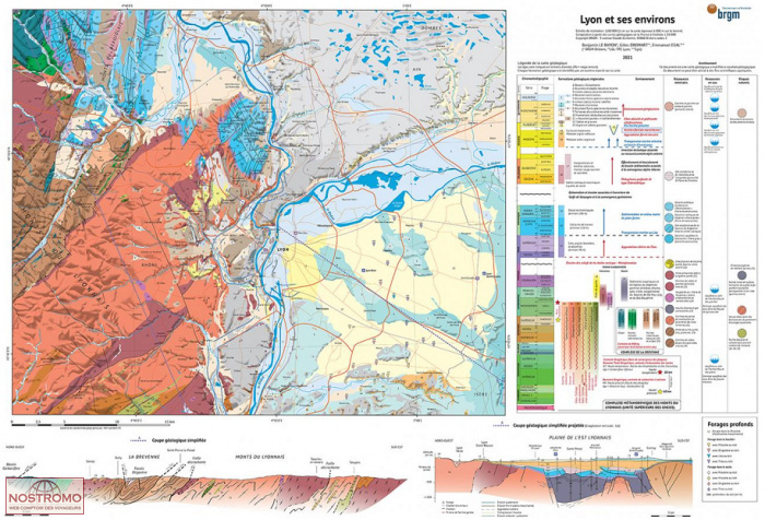 LYON ET SES ENVIRONS | BRGM geological map