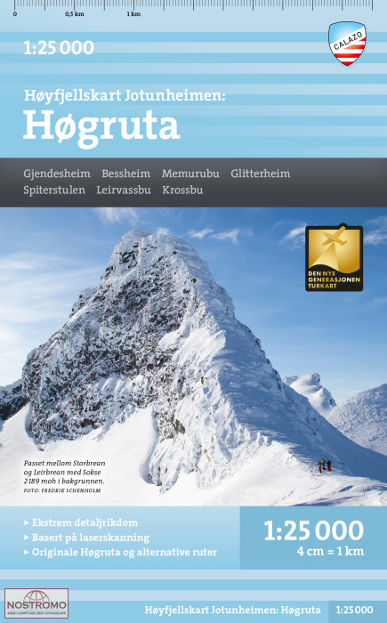 HÖGRUTA | carte de randonnée à skis Calazo