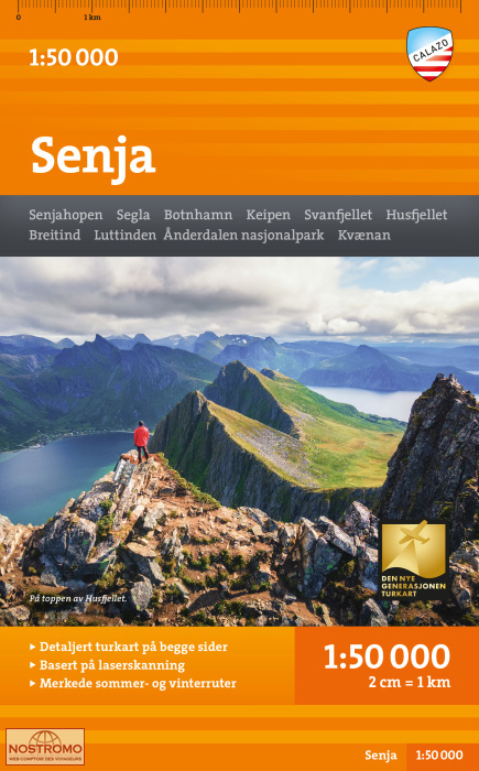 SENJA | carte de randonnée Calazo