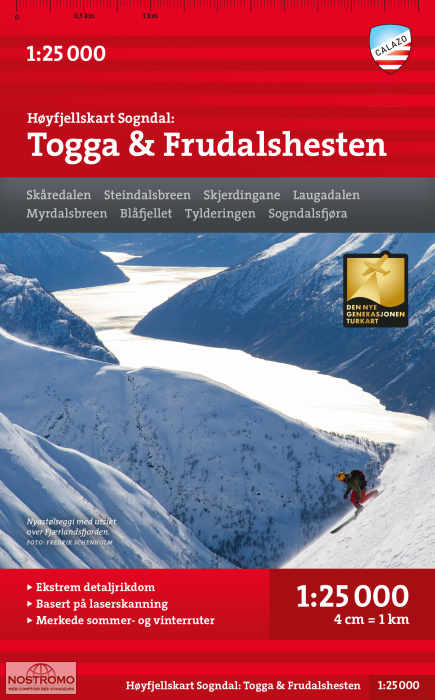 TOGGA & FRUDALSHESTEN | Calazo hiking map