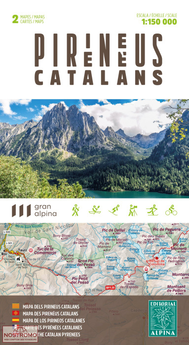 CATALAN PYRENEES | Alpina travel map