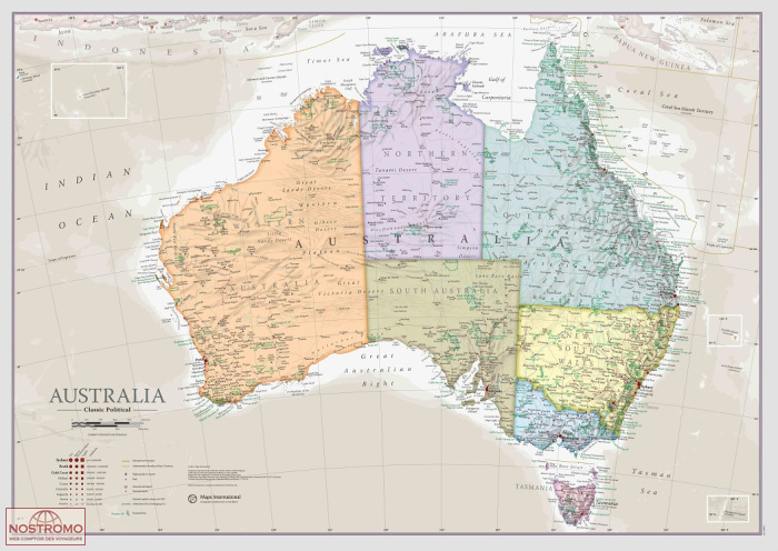 AUSTRALIA | Maps International wall map