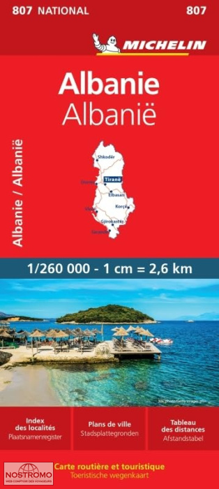 807 ALBANIA | Michelin road map