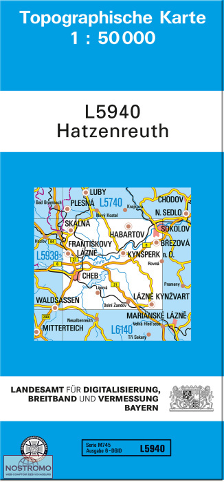 L5940 HATZENREUTH | carte topographique LDBV