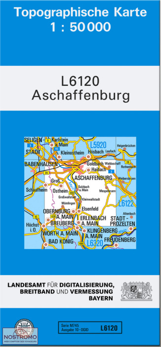 L6120 ASCHAFFENBURG | carte topographique LDBV
