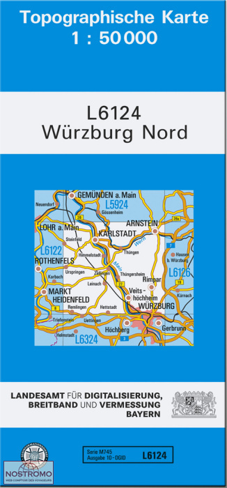L6124 WÜRZBURG | carte topographique LDBV