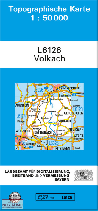 L6126 VOLKACH | carte topographique LDBV