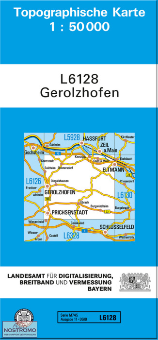 L6128 GEROLZHOFEN | carte topographique LDBV