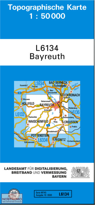 L6134 BAYREUTH | carte topographique LDBV