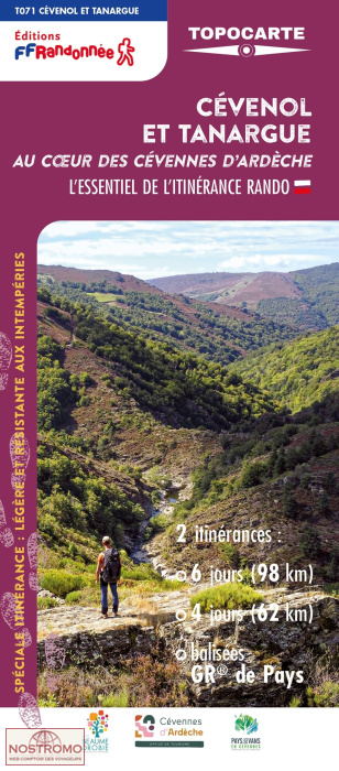 CÉVENOL ET TANARGUE | FFRP hiking map