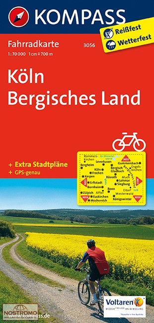 3056 KÖLN - BERGISCHES LAND | Kompass cycling map