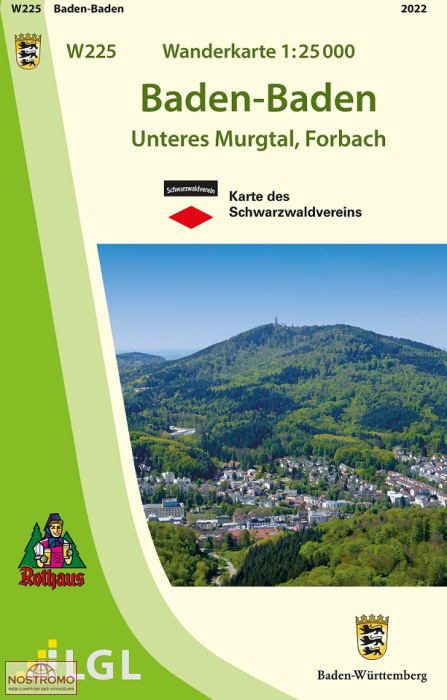 W225 BADEN-BADEN | LGL hiking map
