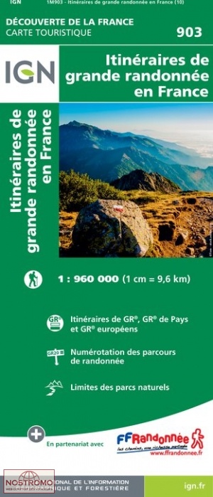FRANCE 903 ITINERAIRES DE GRANDE RANDONNÉE