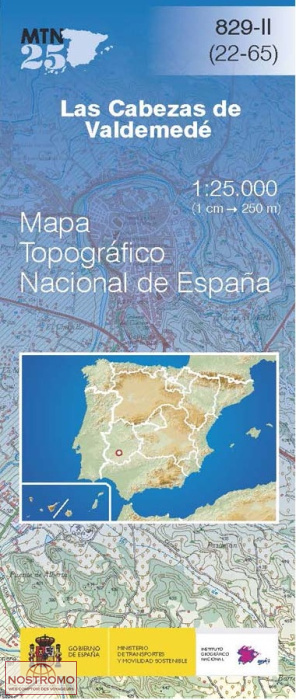 829-2 LAS CABEZAS DE VALDEMEDÉ | CNIG topographical map