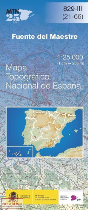829-3 FUENTE DEL MAESTRE | CNIG topographical map