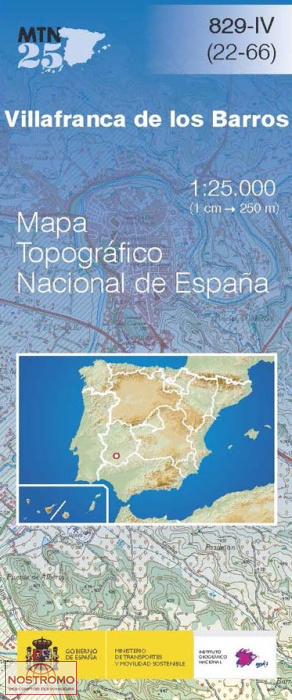 829-4 VILLAFRANCA DE LOS BARROS | CNIG topographical map