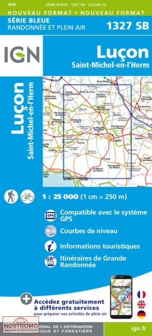 1327SB LUÇON | carte de randonnée IGN