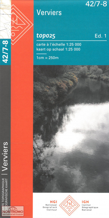 42/7-8 VERVIERS | carte topographique NGI/IGN