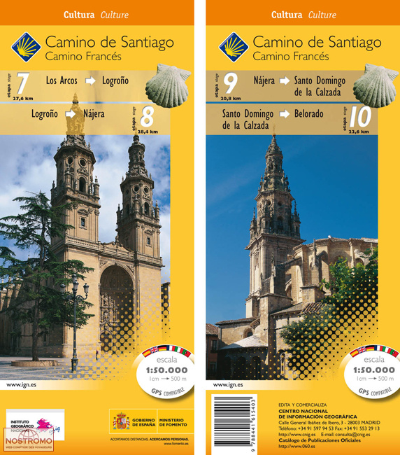 CAMINO DE SANTIAGO. STAGES: 7-8-9-10 | CNIG hiking map