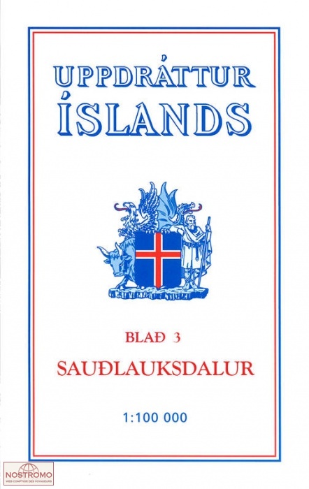 03 SAUÐLAUKSDALUR | carte topographique Ferdakort