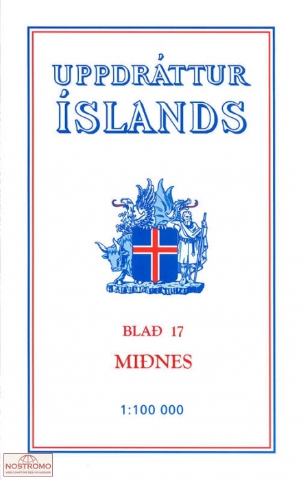 17 MIDNES | carte topographique Ferdakort