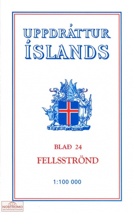 24 FELLSSTRÖND | carte topographique Ferdakort