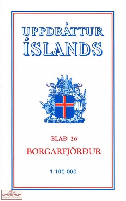 26 BORGARFJÖRÐUR | carte topographique Ferdakort