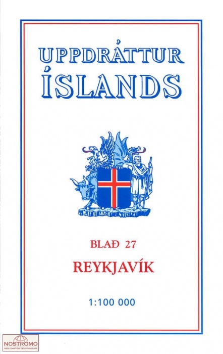 27 REYKJAVÍK | carte topographique Ferdakort