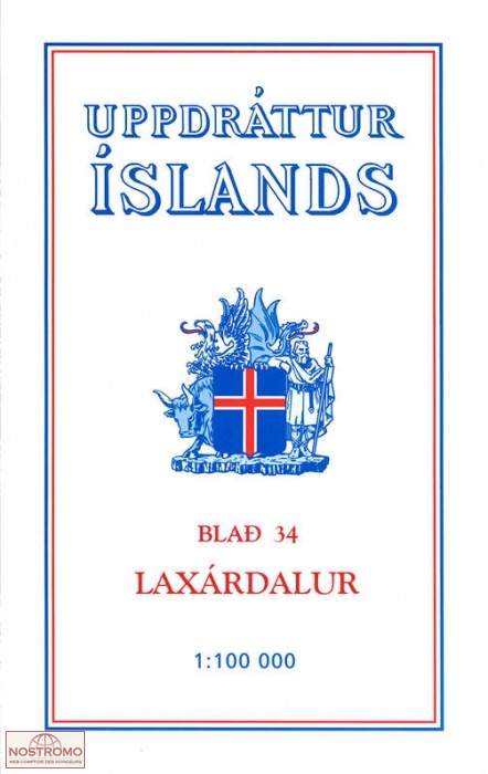 34 LAXÁRDALUR | carte topographique Ferdakort