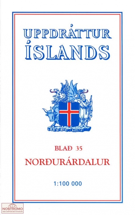 35 NORÐURÁRDALUR | carte topographique Ferdakort