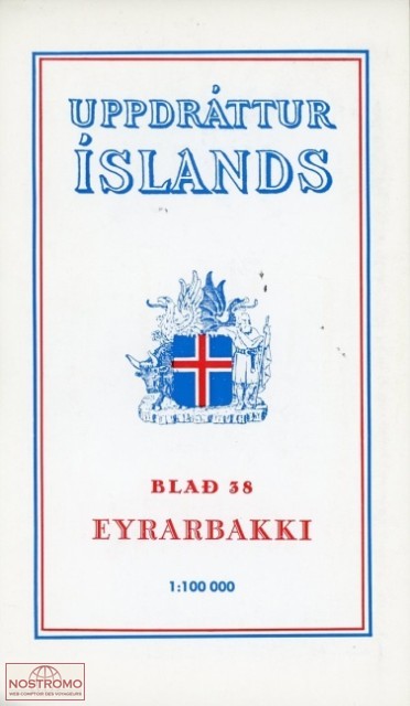 38 EYRARBAKKI | carte topographique Ferdakort