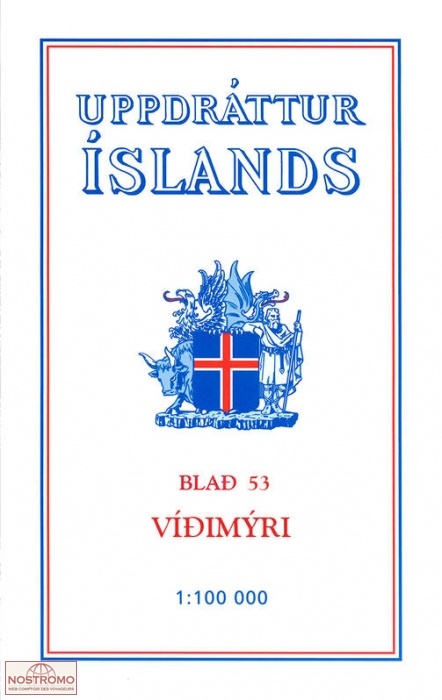 53 VÍÐIMÝRI | carte topographique Ferdakort