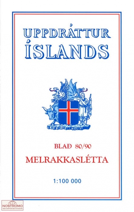 80/90 MELRAKKASLÉTTA | carte topographique Ferdakort