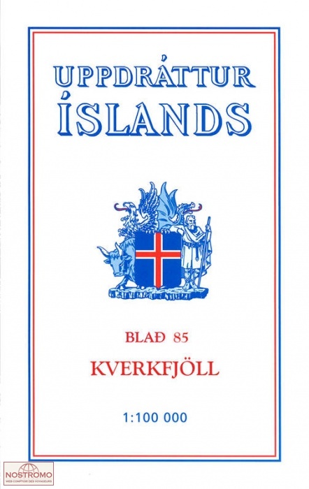85 KVERKFJÖLL | carte topographique Ferdakort