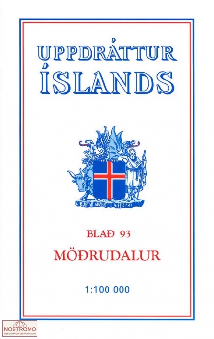 93 MÖÐRUDALUR | carte topographique Ferdakort