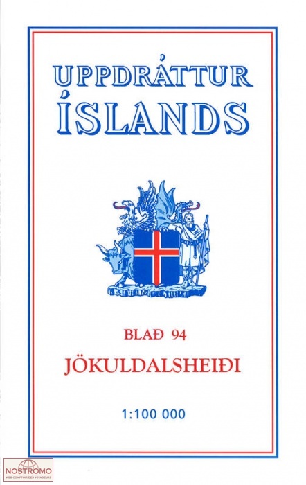 94 JÖKULDALSHEIÐI | carte topographique Ferdakort